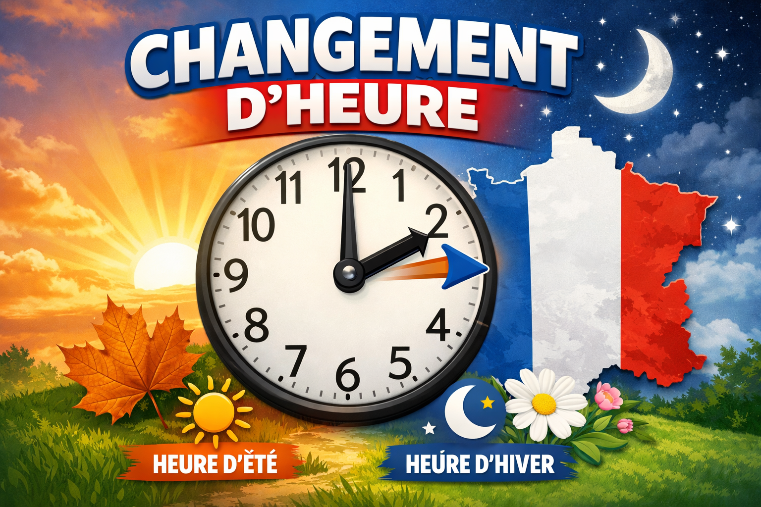 Le changement d’heure approche ⏰